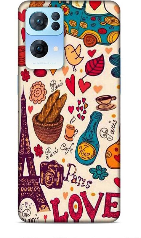 CLEOK Back Cover for Oppo Reno 7 Pro 5G  (Multicolor, Pack of: 1)