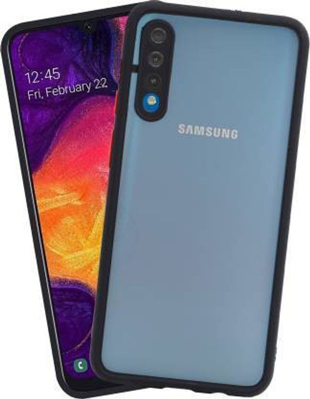 S-Softline Back Cover for SAMSUNG GALAXY A50/A50s  (Black, Dual Protection, Pack of: 1)