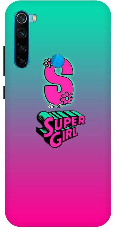 THESTONEWELL Back Cover for Redmi note8 s letter s alphabet s word s name cases cover  (Multicolor, Shock Proof, Pack of: 1)