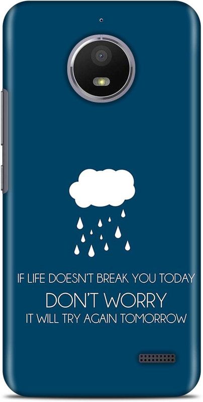 Sankee Back Cover for Motorola Moto E4 Plus  (Blue, Hard Case)