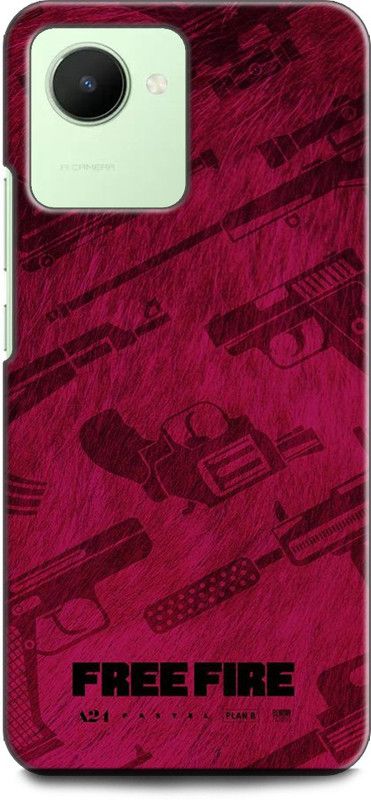 WallCraft Back Cover for Realme C30s, RMX3690 GUNS, BULLETS, SHOOT, FREE FIRE, ABSTRACT  (Multicolor, Dual Protection, Pack of: 1)