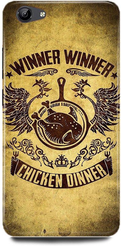 FUGGA Back Cover for vivo Y53, 1606, PUBG, PLAYER, UNKNOWN, BATTLE, GROUNDS, MOBILE  (Gold, Hard Case, Pack of: 1)