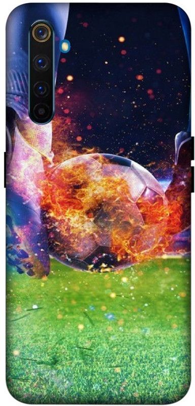 LUCKY MOBI.COM Back Cover for REALME 6 PRO ( football, sports) PRINTED BACK COVER  (Multicolor, Waterproof, Pack of: 1)