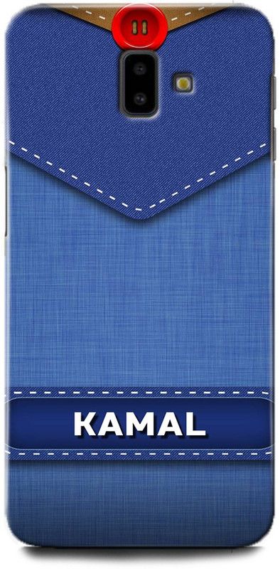 WallCraft Back Cover for SAMSUNG Galaxy J6 Plus KAMAL NAME, K LETTER, BLUE, JEANS, ALPHABET, DESIGN  (Multicolor, Dual Protection, Pack of: 1)
