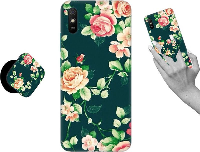 iCopertina Back Cover for Mi Redmi 9A  (Multicolor, Cases with Holder, Pack of: 1)