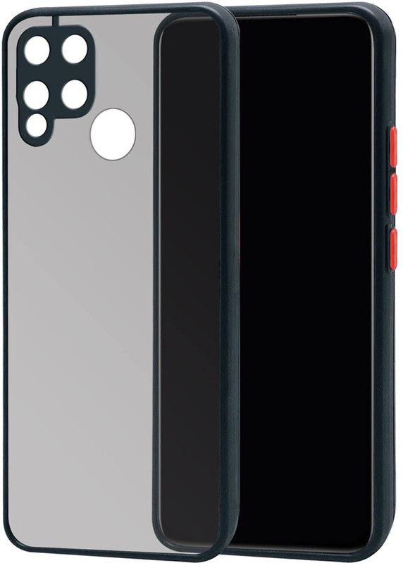 GOFOOT Back Cover for OPPO REALME C15  (Black, Hard Case)