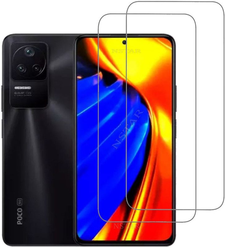 NSTAR Tempered Glass Guard for POCO F4 5G  (Pack of 2)