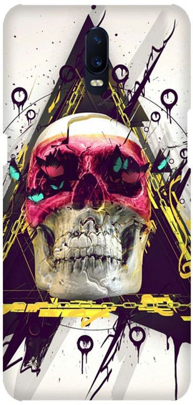 PNBEE Back Cover for Oppo R17 -Skull Printed Back Case Cover  (Multicolor, Hard Case, Pack of: 1)