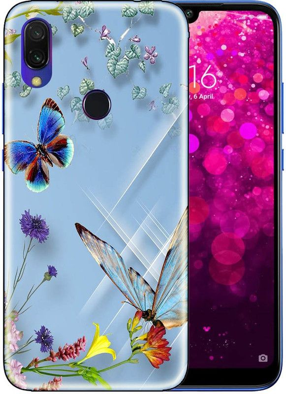Snazzy Back Cover for Mi Redmi Y3  (Blue, Grip Case, Silicon, Pack of: 1)