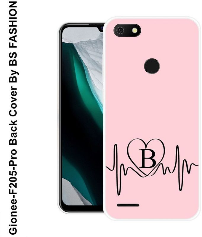 BSRAJ Back Cover for Gionee F205 Pro  (Pink, Black, Grip Case, Silicon)