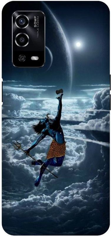 UMPRINT Back Cover for Oppo A55/CPH2325, Lord Shiva Shiv Ji Printed Back Cover  (Multicolor, Hard Case, Pack of: 1)
