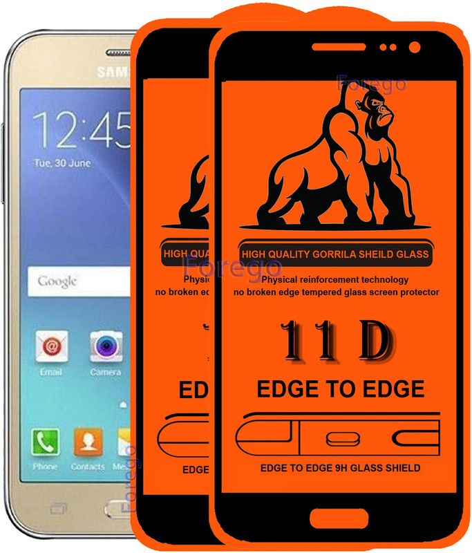 GABZO Edge To Edge Tempered Glass for Samsung Galaxy J2  (Pack of 2)