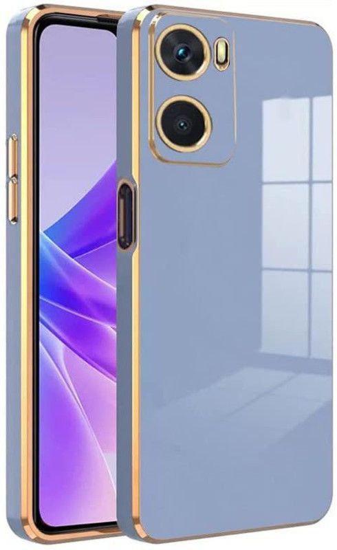 Finaux Back Cover for Oppo A57 2022  (Blue, Shock Proof, Silicon, Pack of: 1)