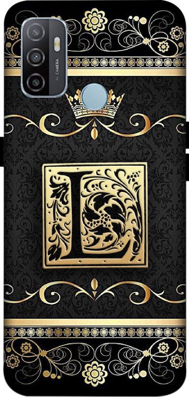 JAIBHAGWAN Back Cover for Oppo A53, Oppo A33  (Gold, Hard Case, Pack of: 1)