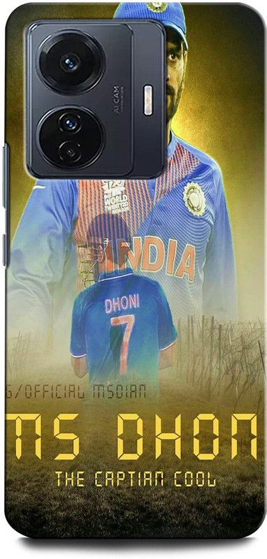 ORBIQE Back Cover for Vivo T1 Pro 5G MS DHONI 7, MAHENDRA SINGH DHONI, DHONI, CRICKET, JERSEY  (Multicolor, Hard Case, Pack of: 1)