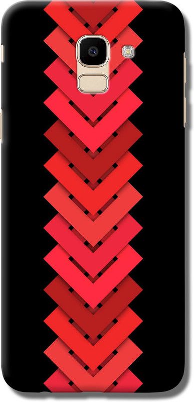 CoDecor Back Cover for Samsung J6  (Red, Hard Case)