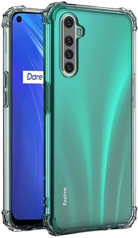 ment Back Cover for realme 6i  (Transparent, Flexible, Silicon)