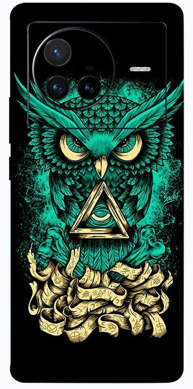 AsSkin Vivo x20 Mobile Skin  (Ultra Super Angry Owl With High Gloss Finish).)