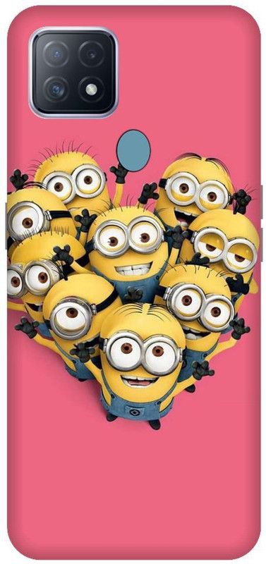 URCHIN Back Cover for Oppo A15S minions, Cute, funny, cartoon, Minions cute, cute  (Multicolor, Shock Proof, Pack of: 1)