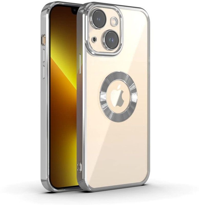 Cafune Back Cover for Apple iPhone 13  (Silver, Ring Case, Pack of: 1)