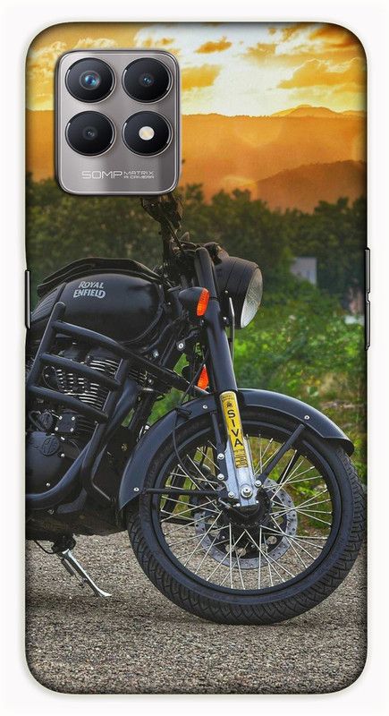 iprinto Back Cover for Realme 8i, RMX3151 Royal Enfield Back Cover  (Black, Hard Case)