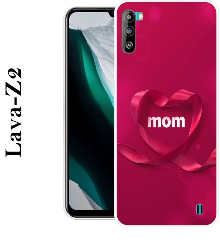 Sswastik Back Cover for Lava Z2  (Pink, White, Silicon)
