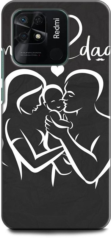 INDICRAFT Back Cover for REDMI 10 MOM, DAD, MOTHER, MAA, FATHER, LIFE LINE MOM DAD  (Multicolor, Shock Proof, Pack of: 1)