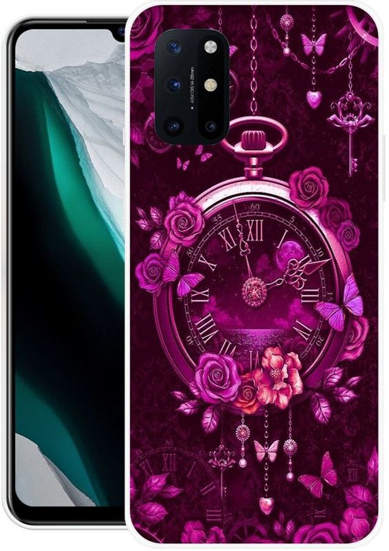 Krtagy Back Cover for OnePlus 8T 5G  (Purple, Dual Protection, Silicon, Pack of: 1)