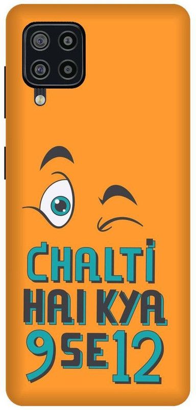 Savetree Back Cover for Samsung Galaxy F22  (Blue, Orange)