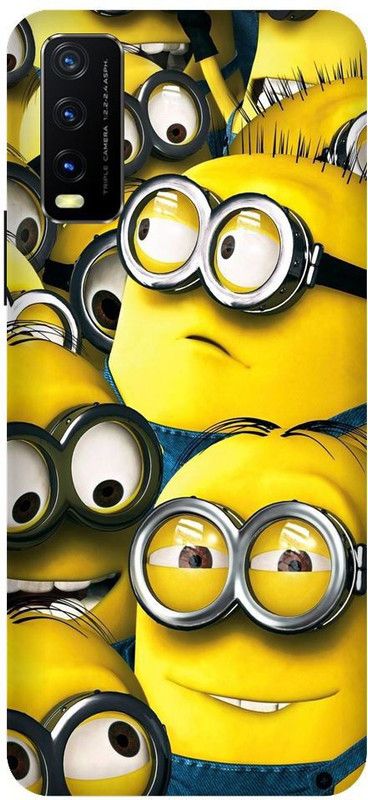 URCHIN Back Cover for Vivo Y20i Minions, Cute minions, funny, cute  (Multicolor, Shock Proof, Pack of: 1)