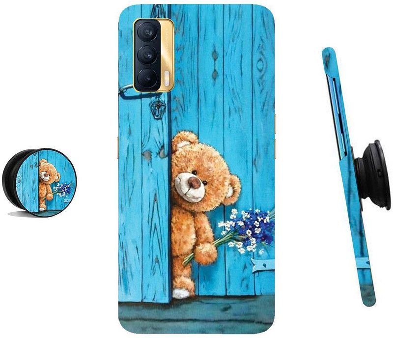SPBR Back Cover for Realme X7  (Blue, Brown)
