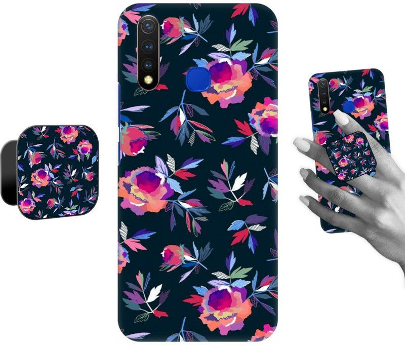 COBIERTAS Back Cover for Vivo U20  (Multicolor, Pack of: 2)