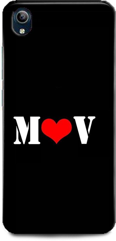 Afterglow Back Cover for Vivo Y91i M V, M LOVES V, NAME, LETTER, ALPHABET, MV LOVE, HART  (Multicolor, Shock Proof, Pack of: 1)