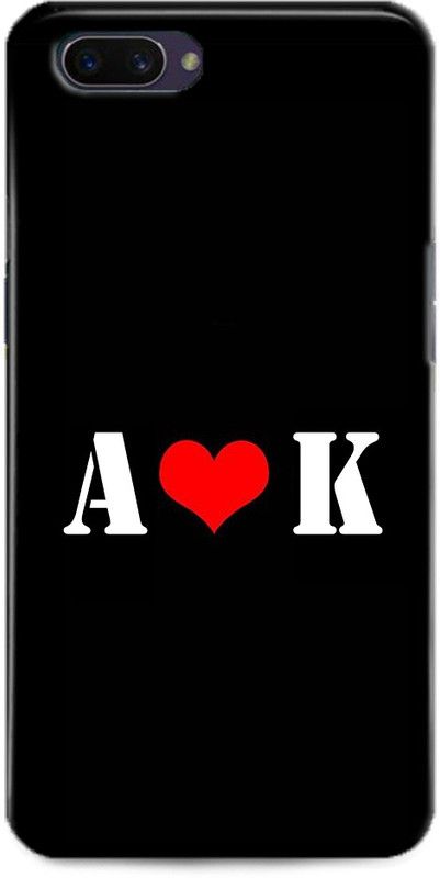 Afterglow Back Cover for Realme C1 A K, A LOVES K, NAME, LETTER, ALPHABET, AK LOVE, HART  (Multicolor, Shock Proof, Pack of: 1)