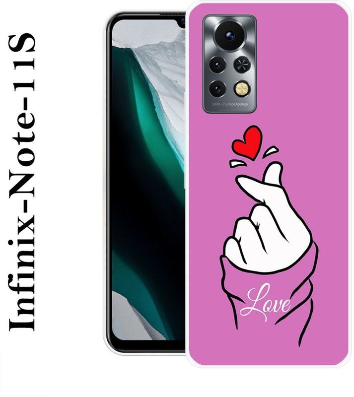INDIALAND Back Cover for Infinix Note 11s  (Purple, Silicon)