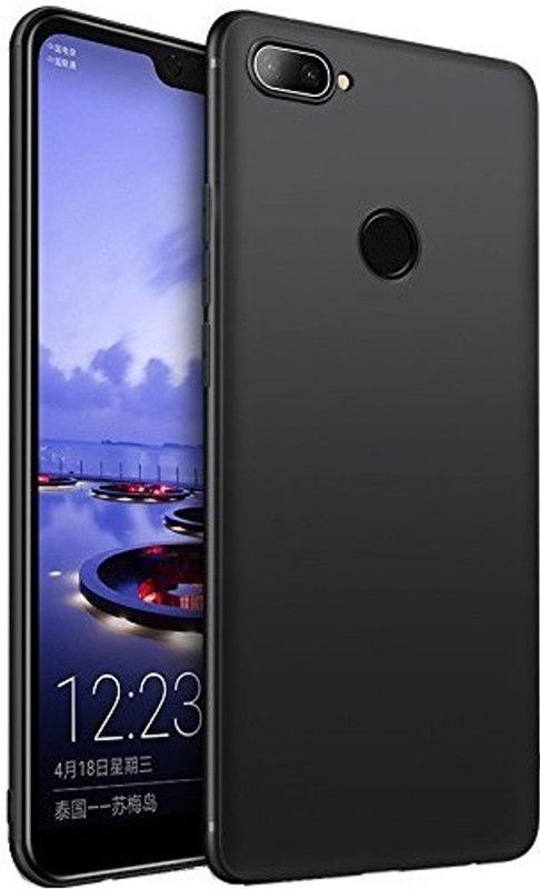 Snatchy Back Cover for Realme 2  (Black, Silicon)