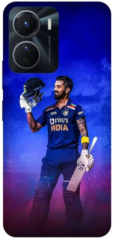 FRONK Back Cover for vivo Y16, V2204, LOKESH, RAHUL, KL, RAHUL, INDIAN, PLAYER, KINGS, 11, PUNJAB  (Blue, Hard Case, Pack of: 1)