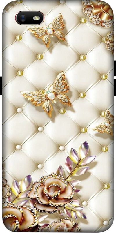 BALESARA Back Cover for Realme C2, Oppo A1K  (Gold, Hard Case, Pack of: 1)