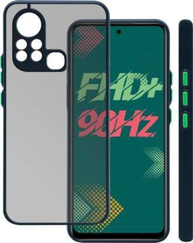 FLEETIA Back Cover for Infinix Hot 11S  (Blue, Pack of: 1)