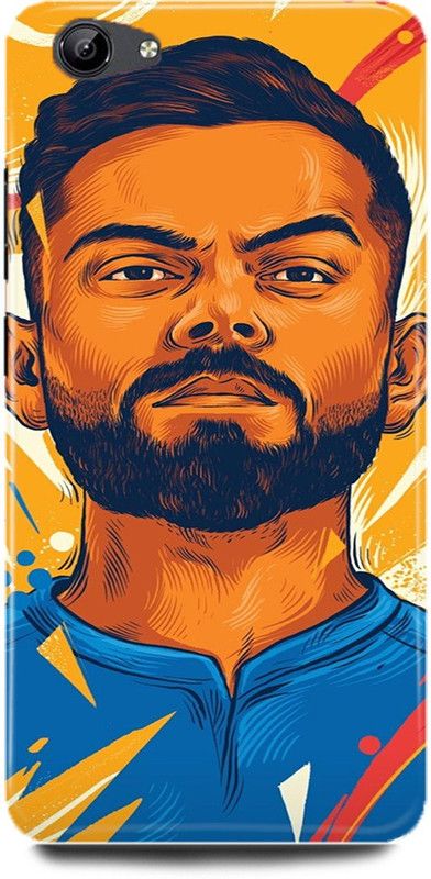 DIKRO Back Cover for vivo Y81i, 1812, VIRAT, KOHLI, SKETCH, ART  (Multicolor, Hard Case)