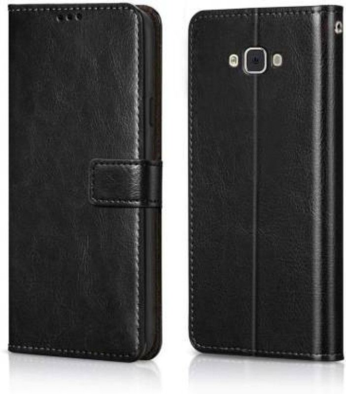 Casely Flip Cover for Samsung Galaxy J7 NXT Flip Cover Leather Magnetic Flip Wallet Case Cover  (Black, Dual Protection, Pack of: 1)