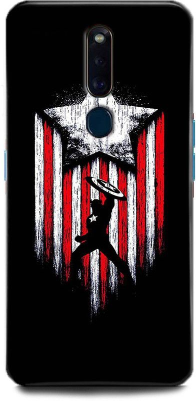 Afterglow Back Cover for Oppo F11 Pro CAPTAIN AMERICA, AVENGERS, MARVEL, COMICS, SHEILD, SUPERHERO  (Multicolor, Shock Proof)