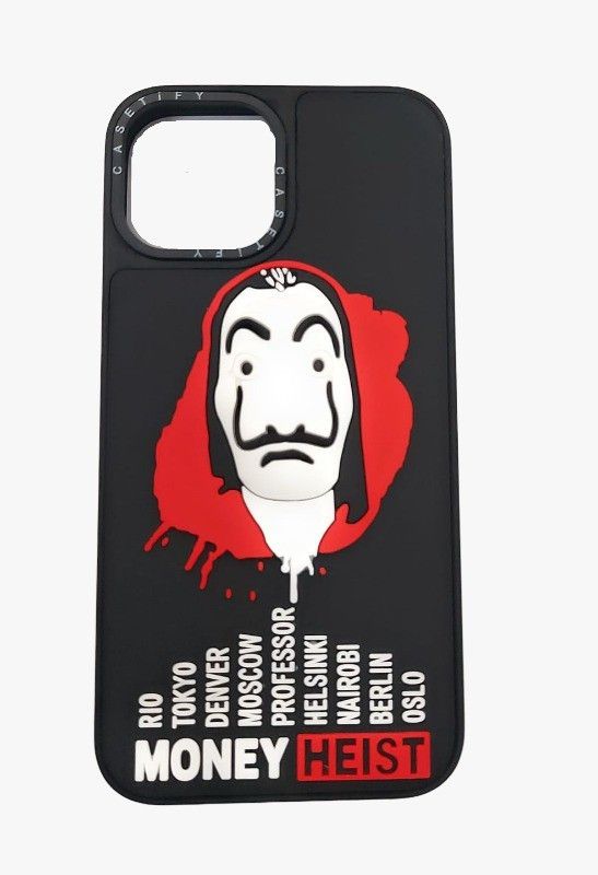 Lokah Back Cover for Apple iPhone 13 Pro  (Red, Black, Matte Finish, Silicon, Pack of: 1)