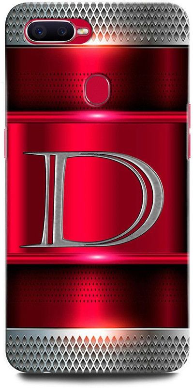 INTELLIZE Back Cover for Realme 2 Pro RMX1807 D, D LETTER, D DESIGN, D ALPHABET, D NAME  (Multicolor, Hard Case, Pack of: 1)