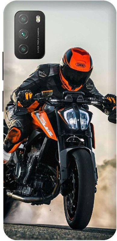 UMPRINT Back Cover for Poco M3/MZB087AIN Bike, Motorcycle, classic bike Printed Back Cover  (Multicolor, Hard Case, Pack of: 1)