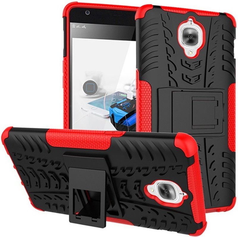 Elica Bumper Case for OnePlus 3  (Red, Rugged Armor, Pack of: 1)