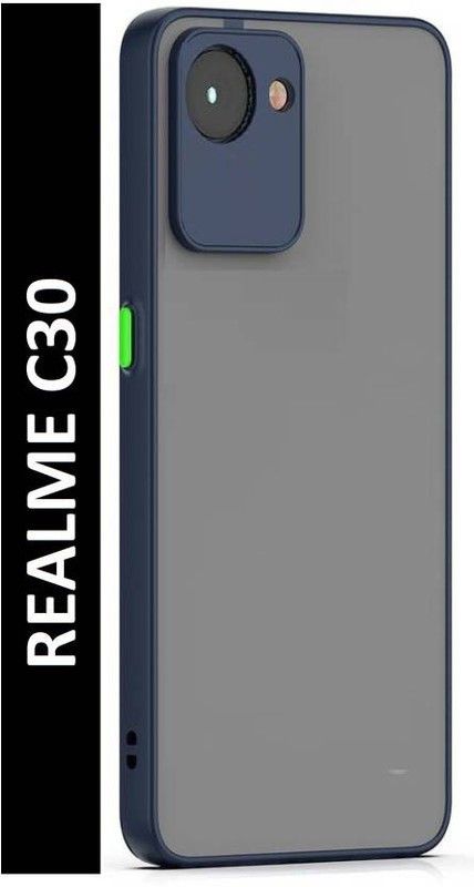 Cover Alive Back Cover for Realme C30  (Blue, Camera Bump Protector, Pack of: 1)