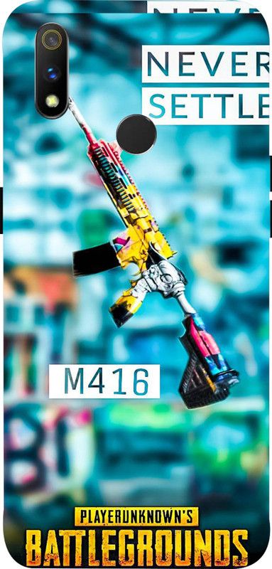 LIKELOOK Back Cover for Realme 3Pro, ( Pubg, Free Fire, M416, AWM )  (Multicolor, Shock Proof, Pack of: 1)