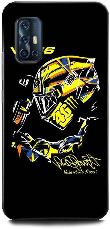 Afterglow Back Cover for Vivo V17 valentino rossi, vr46, vr46 helmet, agv, bike rider, motogp  (Multicolor, Dual Protection, Pack of: 1)