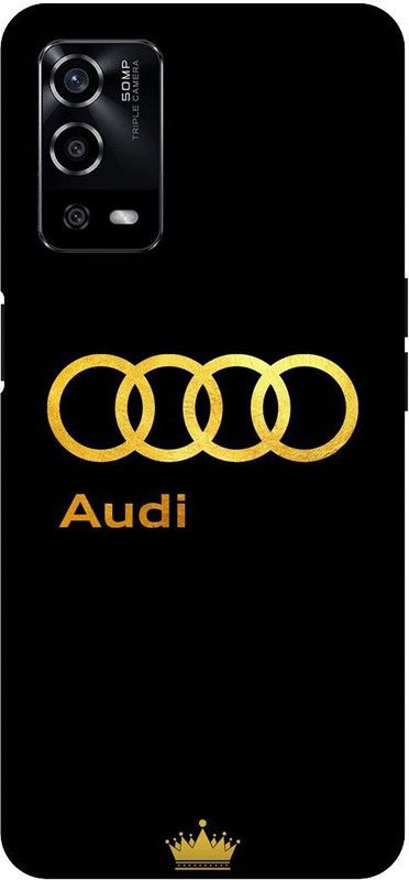 UMPRINT Back Cover for Oppo A55/CPH2325, Audi Audi Logo Printed Back Cover  (Multicolor, Hard Case, Pack of: 1)